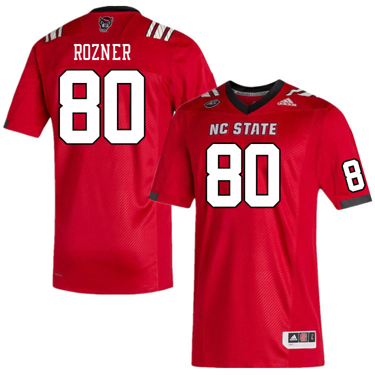 Men #80 Bradley Rozner NC State Wolfpack College Football Jerseys Stitched Sale-Red